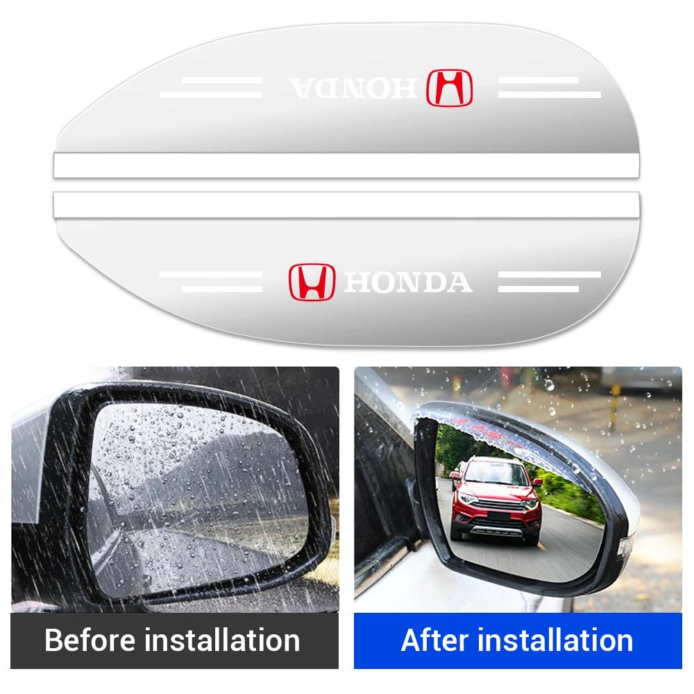 2025 Car New Honda 2PCS Transparent Car Rearview Mirror Rain Eyebrow Visor For Honda Civic Fit City Cry Accord CB500 Cb650r Forz