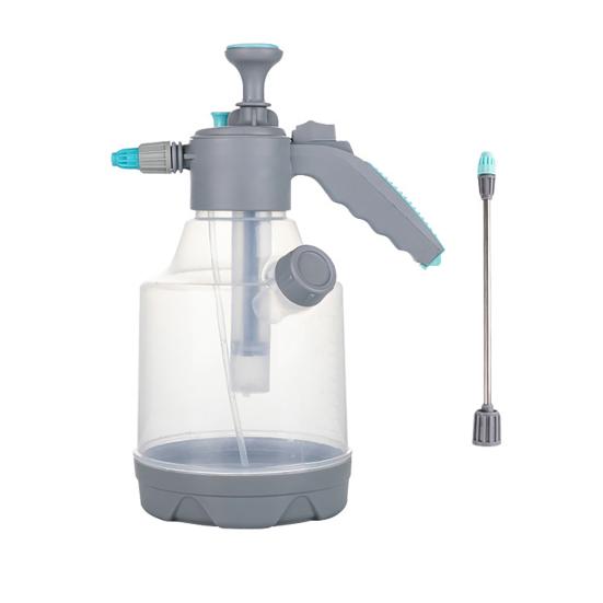 3L Pumpsprüher Kunststoff Nachfüllbare Wassersprühflasche Handsprühflasche mit Messbecher Verstellbare Düse für Gartenarbeit Reinigung Bewässerung
