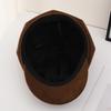 Cute Leopard Print Ears Octagonal Hat For Large Head Size Spring Autumn