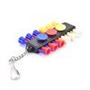 1X Golf Tee Holder Carrier With 12 Plastic Tees W 3 Ball Markers W 1 Keychain