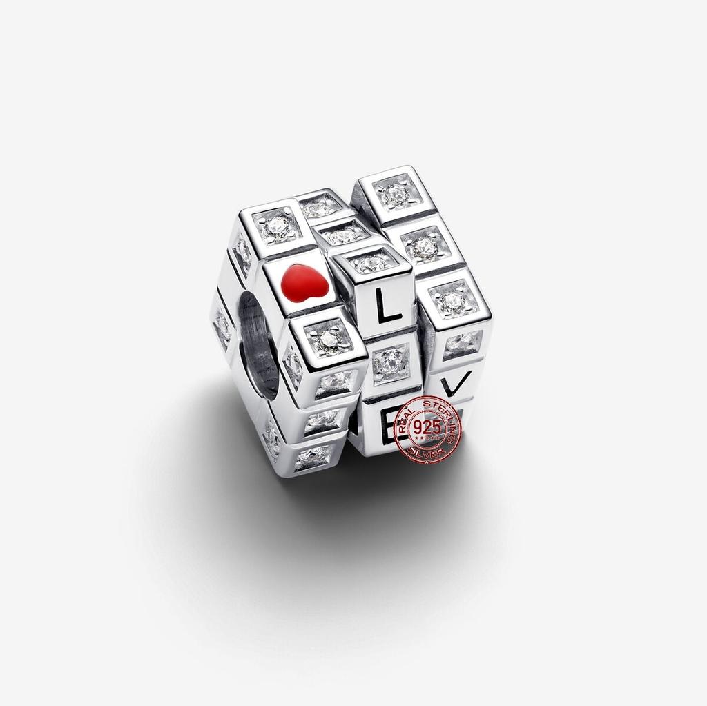 New Black/Red/Blue/Green/Purple Heart Series For Original Bracelet Bead Charm 3Mm Diy Necklace Pendant Accessories