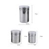 Stainless Steel Coffee Shaker Sifter with Lid Flour Sugar Salt Shaker Icing Mesh Sifter BBQ Seasoning Bottle Kitchen Supplies