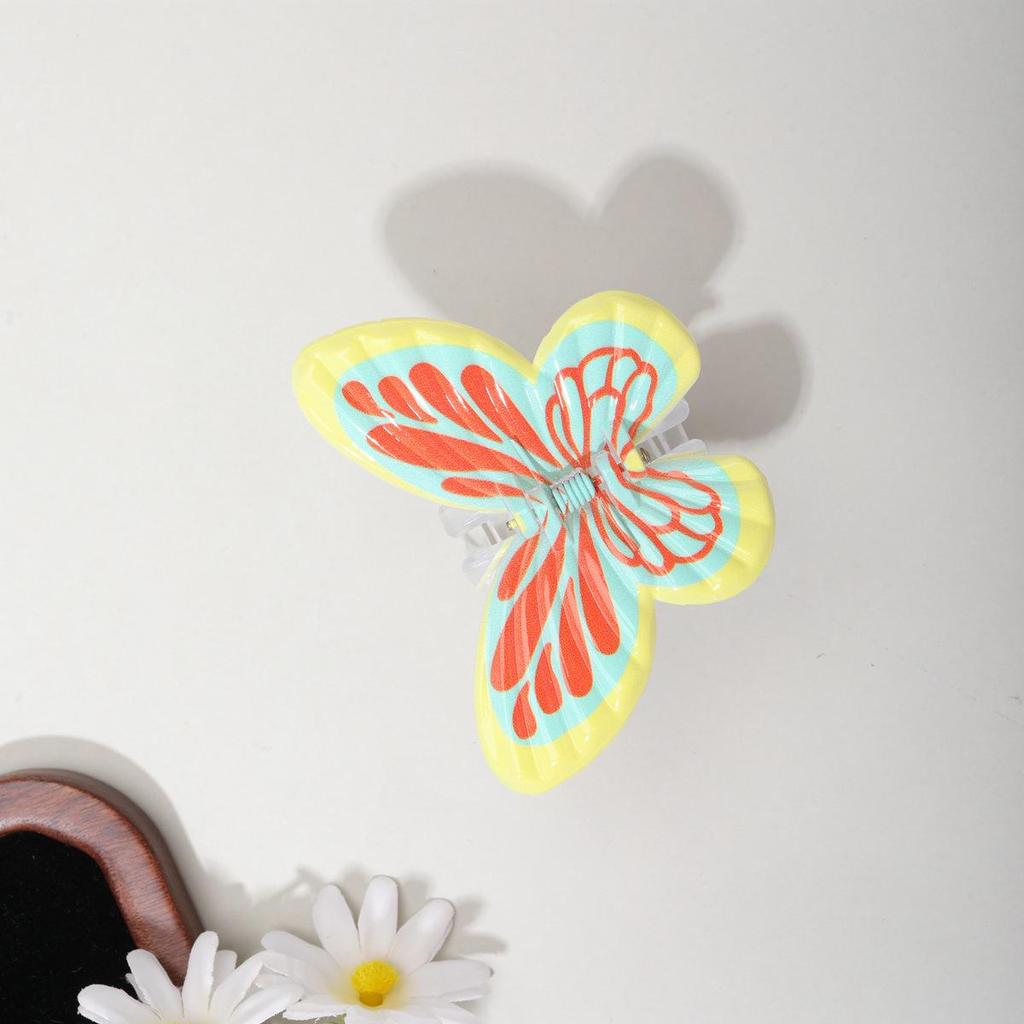 Bunte 3D Herz- & Schmetterlings-Haarspange für Mädchen