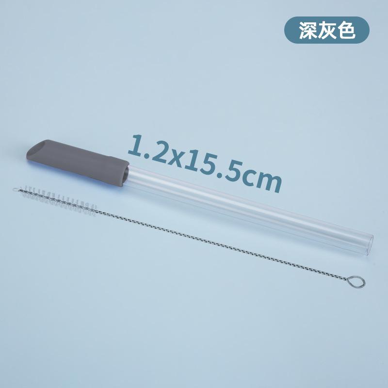 

1.2Cm Telescopic Straw Set Milk Tea Beverage Reuse Water Cup Tritan Straw Multi-Color Optional