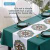 Table Decoration Waterproof PVC Tablecloth Anti-Scald Washable Table Mat Anti Slip Printed Table Cover Tea Table