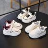 Autumn New Arrivals Children's Leather Sneakers, Boys' Sports Shoes, Korean-Style Soft-Sole Girls' White Sneakers.