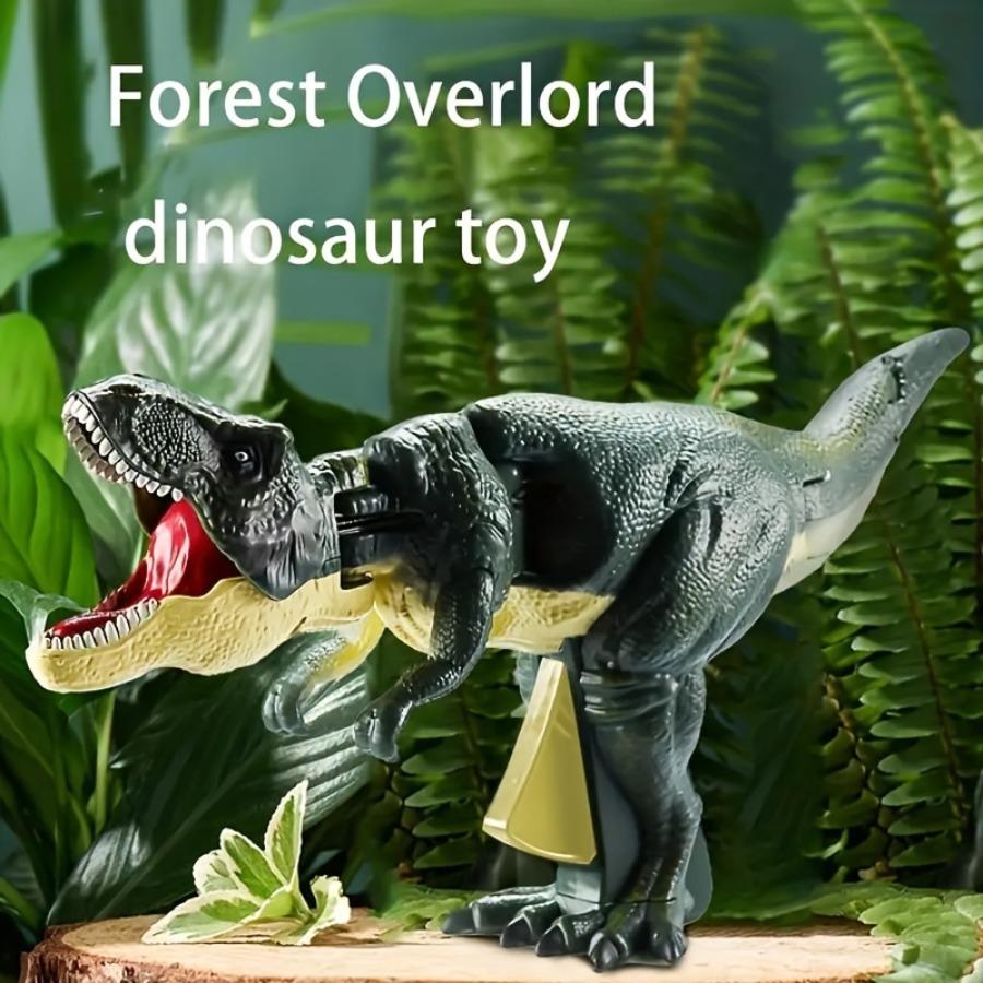 Svingende Dinosaur Fidget Tyrannosaurus Rex Teleskopisk Fjær Trykk Eksplosiv Dinosaur Barn Trykk Automatisk T-REX Leker