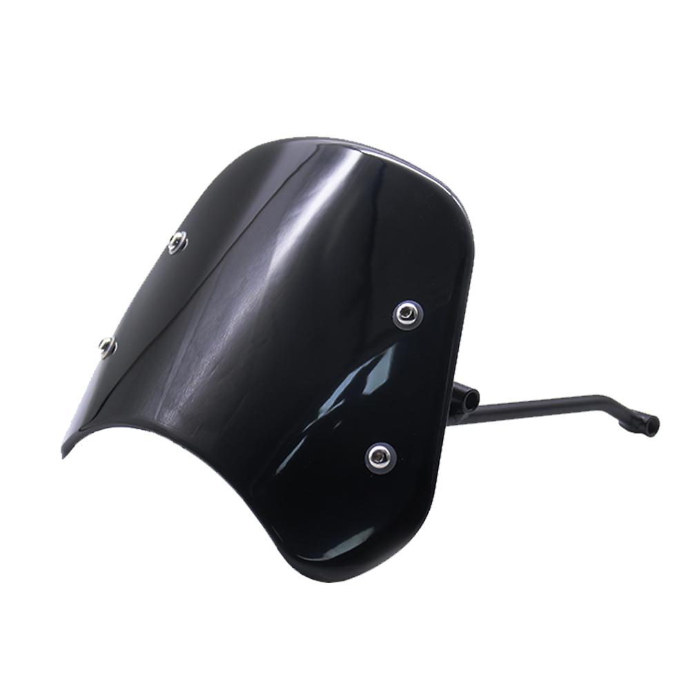 For Benelli Leoncino 500 Leoncino500 Front Fairing Accessories Motorcycle Windshield Windscreen With Brackets Wind Deflector