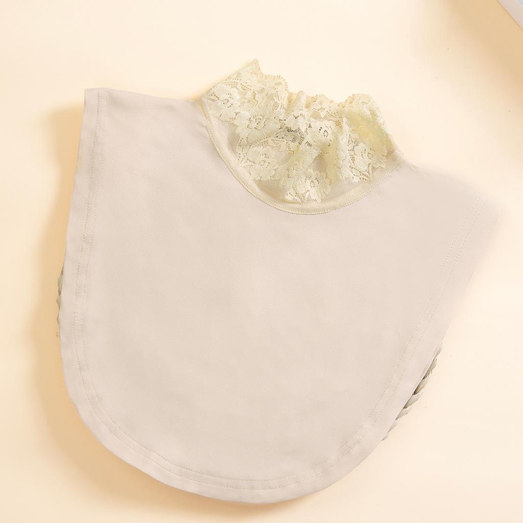 1 piece of women's lace stand-up collar, collar scarf, solid color base shirt, covering a beautiful girl's petal fake collar, cu