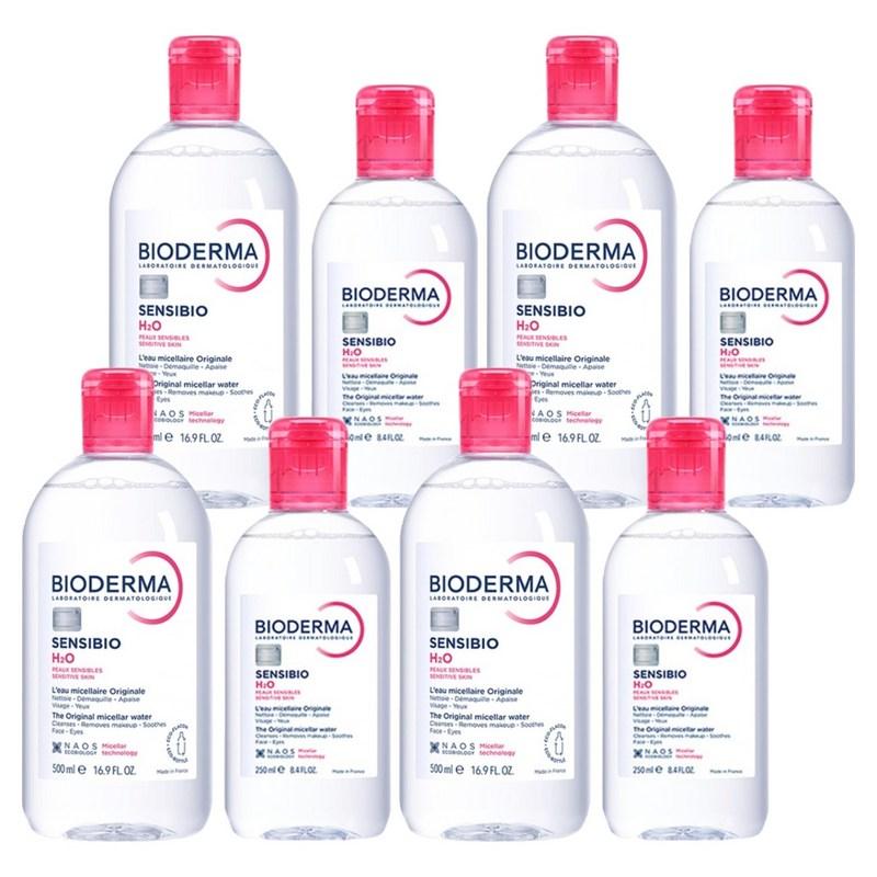 Bioderma Sensibio H2O Sensitive Cleansing Water Special Set 500ml + 250ml, 4 pcs