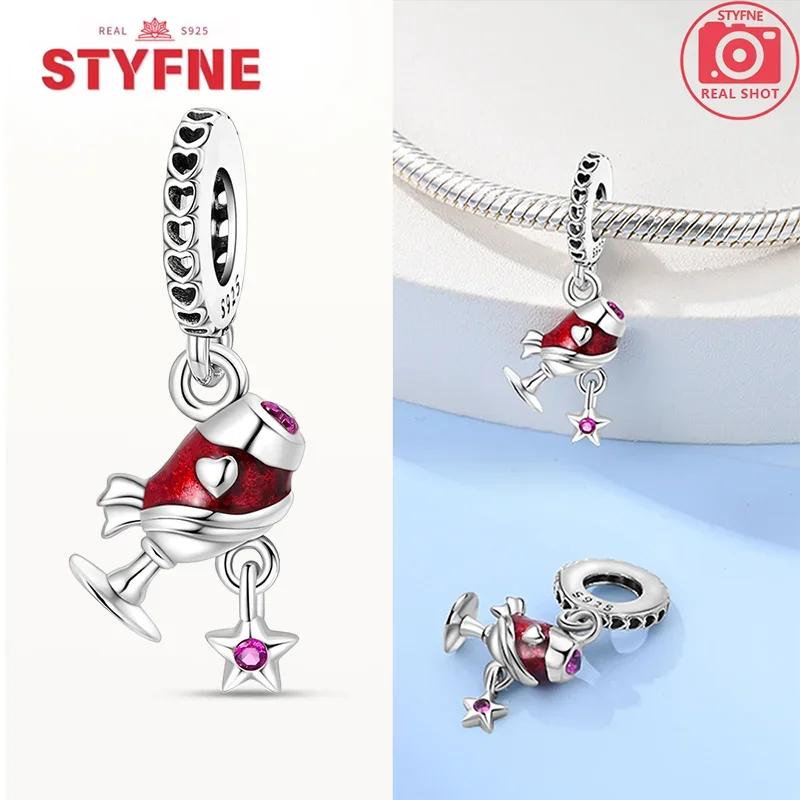 New Copperbeverage Cold Beer Champagne Red Wine Original Charms Beads For Original Bracelets Diy Jewelry For Women Gifts