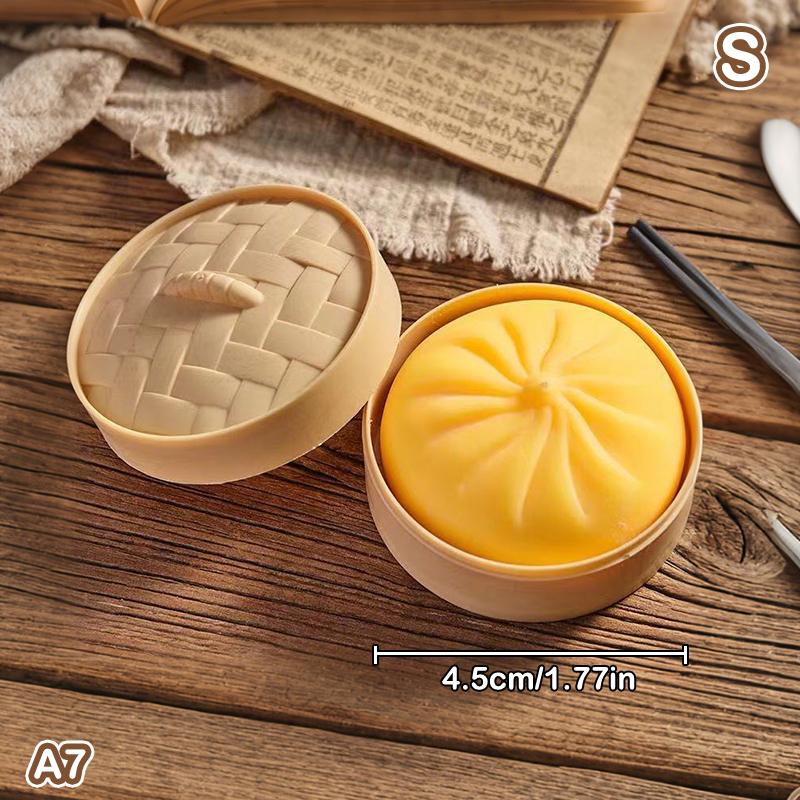 

Величезні пельмені Сквіші Іграшки для зняття тривоги Fidget Іграшка Симуляція їжі Парова булочка з начинкою М яке тісто для стискання Іграшка-декомпресор A7