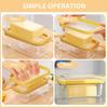 Butter Slicer Cutter Dish Airtight Box Stick Container Airtight Lid Butter Cheese Fresh-Keeping Box Crisper Box for Refrigerator