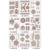 Wedding Tool Body Art Sticker Henna Tattoo Stickers Water Transfer Decals Temporary Tattoo