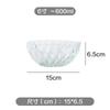 Transparent Glass Bowl Household Japanese-style Fruit and Vegetable Salad Bowl Plate Dormitory Resistant To Cold and Heat Bowl