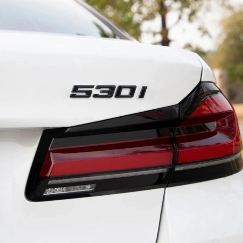 Car 3D ABS Trunk Letters Logo Badge Emblem Decal Sticker For BMW 5 series 520i 525i 528i 530i 535i 540i E39 E60 E61 F10 F11 G30