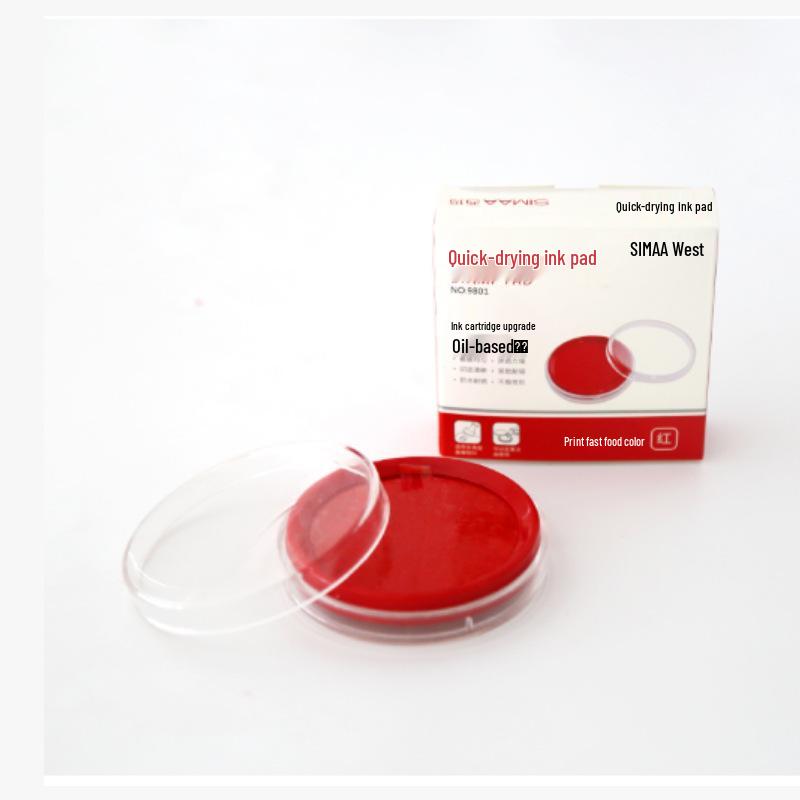 Yonyou Quick Dry Red Ink Pad for Stamping – Portable Handprint & Office Use