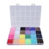 24 Roosters Schitterende Kit 3mm Meerkleurige Hars Platte Back Strass Steentjes met 3 Stuks Lijm voor Doe-het-zelf Knutselen Kleding Schoenen