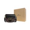 Coach Morgan 20 Classic Monogram Print Flap Crossbody Bag With Studded Decoration Women Crossbody Bag Brown Black CE567-IMOSN