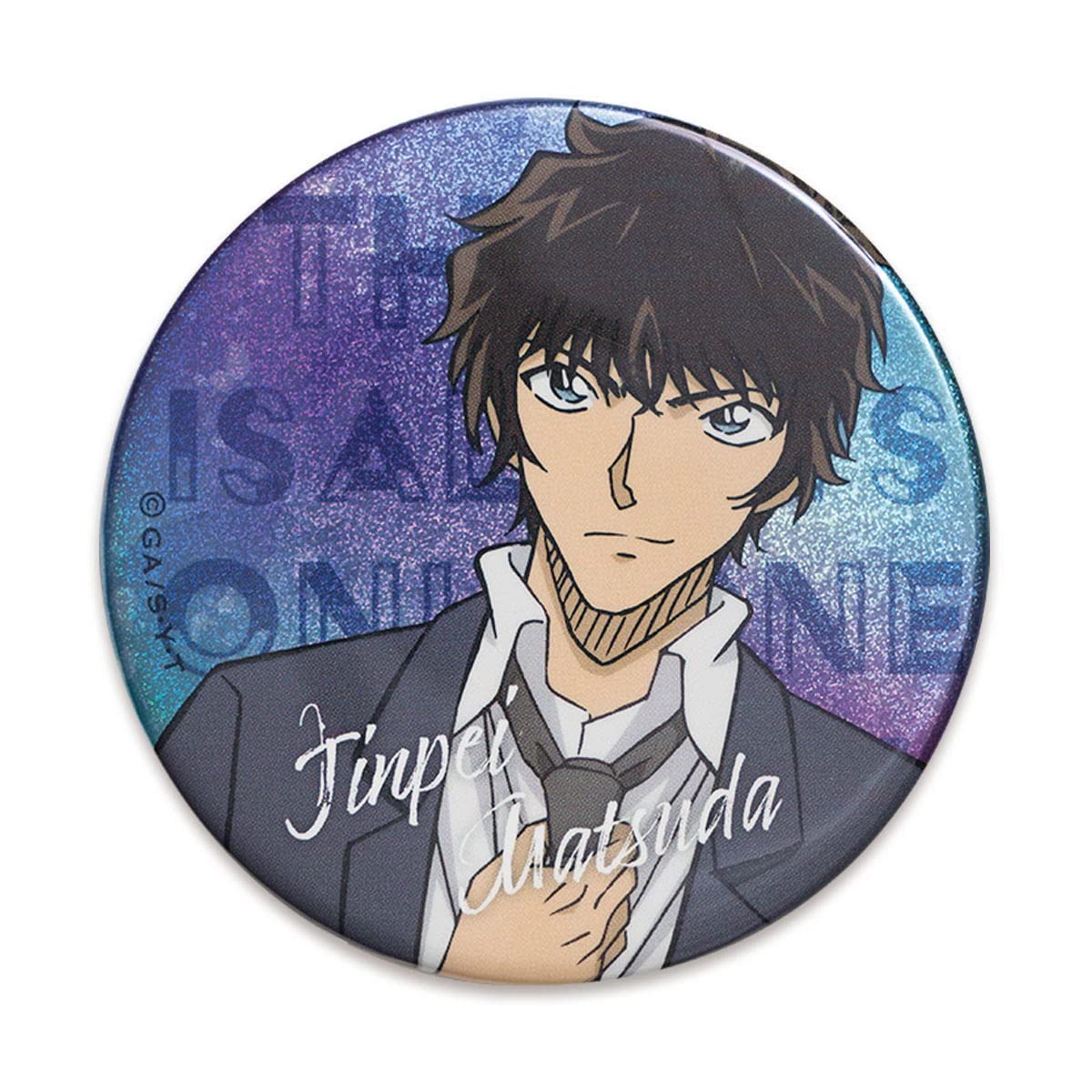 

Detective Conan hologram can badge (watercolor Matsuda) CO-CB126