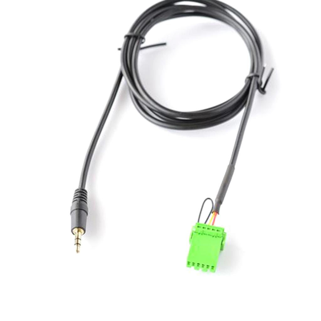 Car Line-in Aux Adapter 3.5mm Jack Aux Audio Cable Connector 6Pin Socket for Honda Jazz 2002-2006