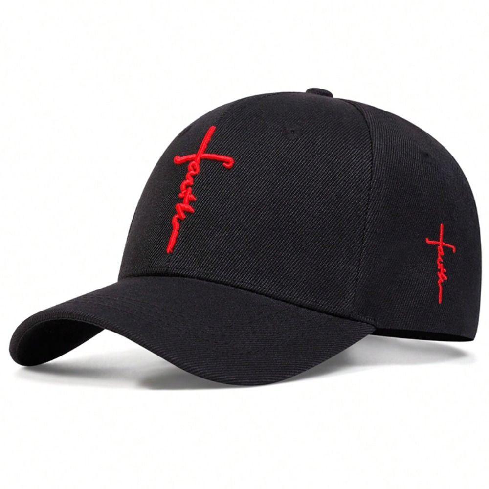 

Breathable Baseball Cap Cotton Visor Casual Snapback Hat for Men Women Black white