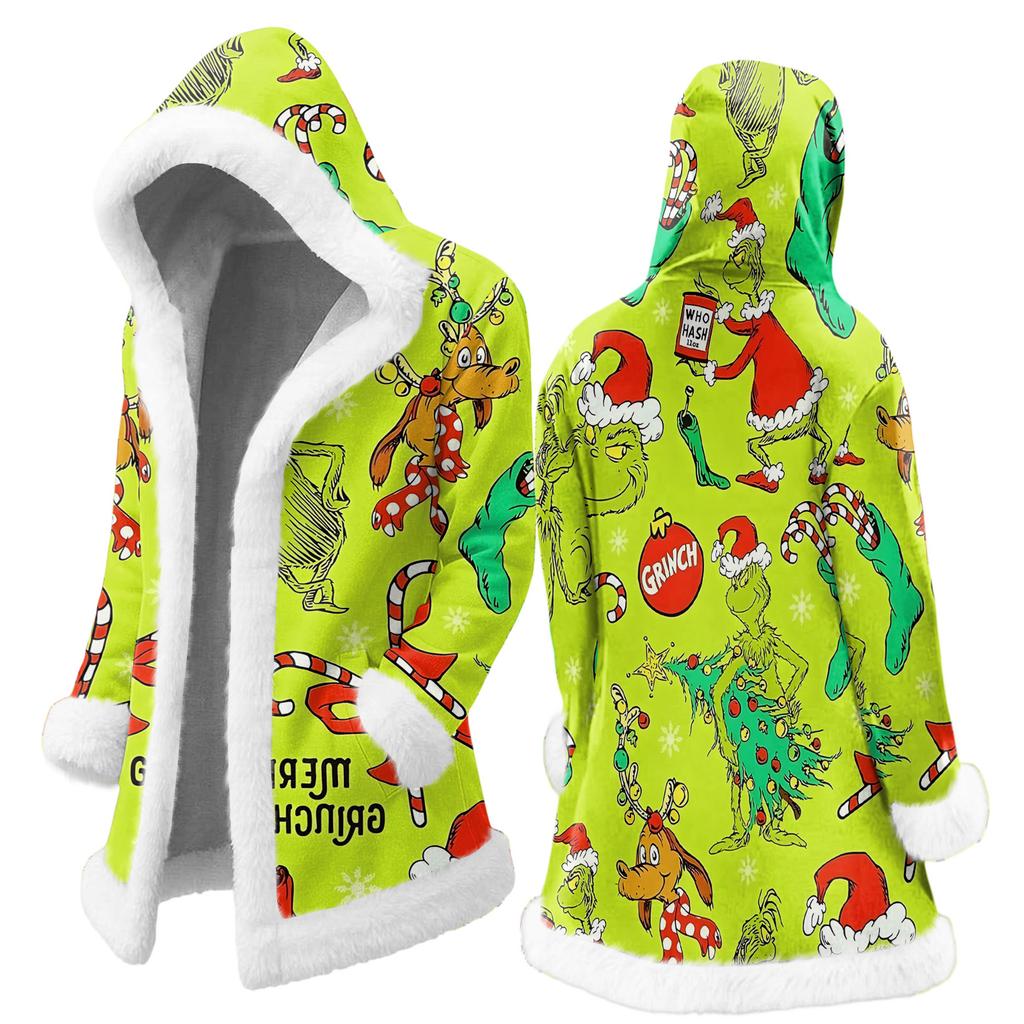 Men's  Hooded Hood Cardigan Long Keep Warm Coat