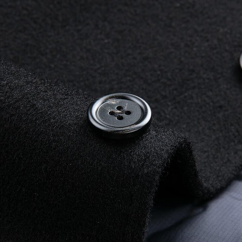 FAPAI Men's Business Wool Blend Overcoat