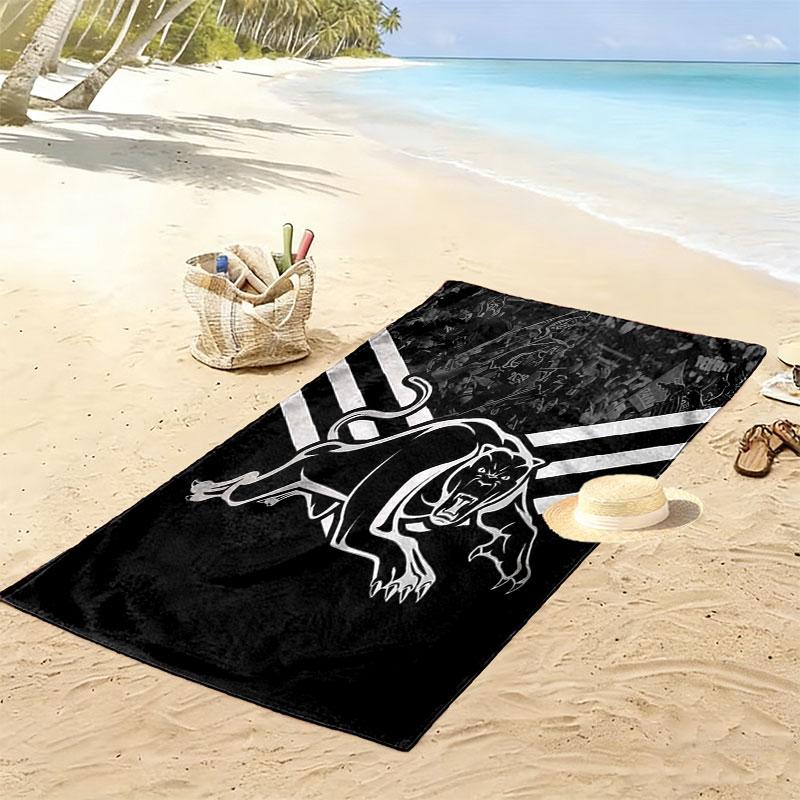 Panthers Charge Print Beach Towel, Large Soft Quick Dry Towel for Beach Camping Swimming