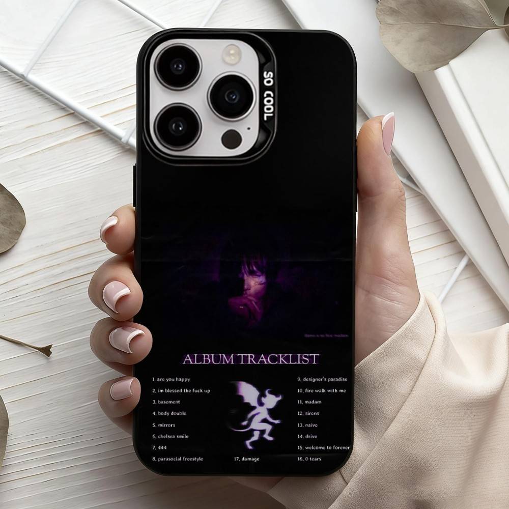 

Singer K-Kai A-Angel d-Damage Phone Case For iPhone17,16,15,14,13,12,11 Plus,Pro Max Black Candy silver phone case iPhone12