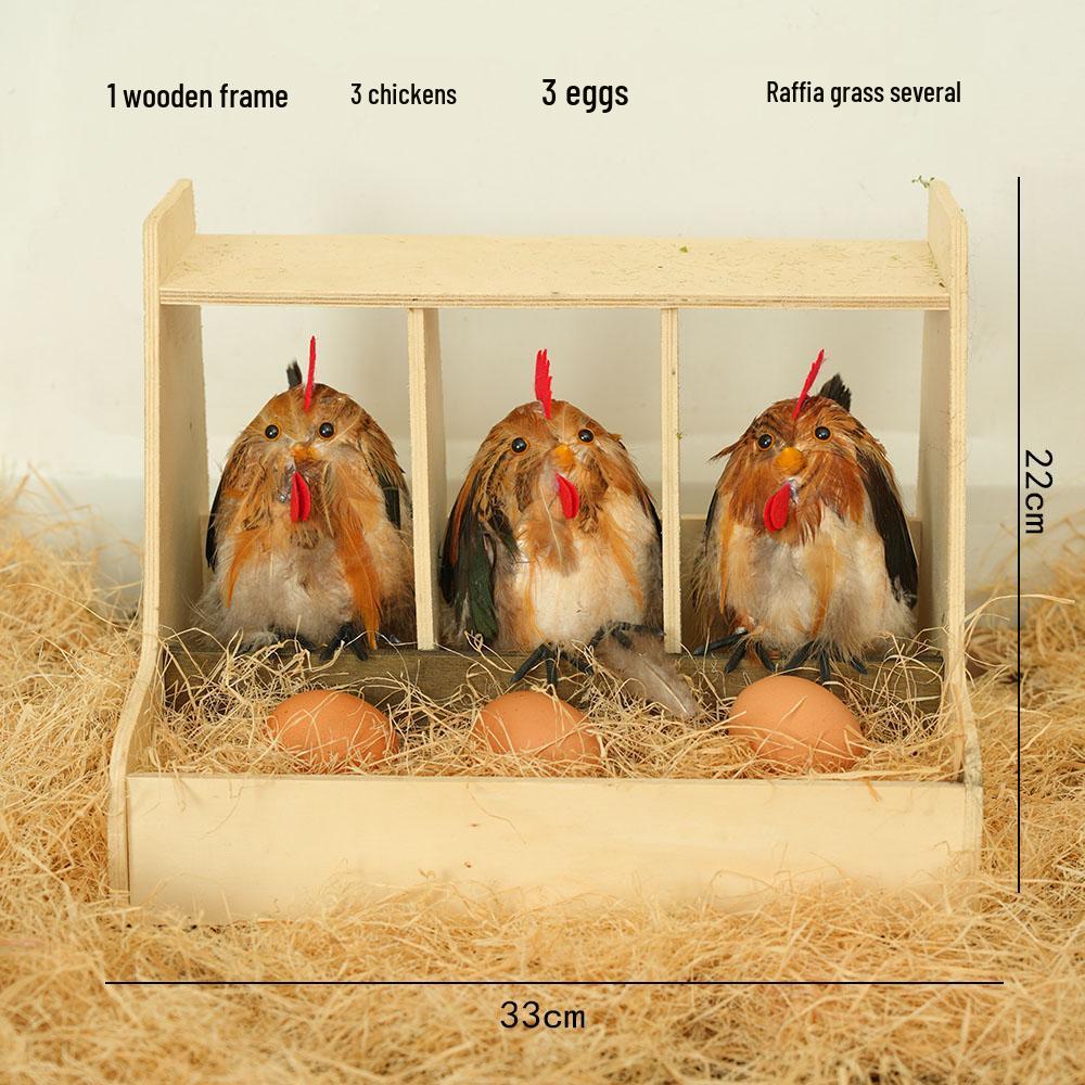 Mini-Hühnerstall Landschaftsdekoration für Kindergarten, Villa, Hof oder Homestay-Ausstellung