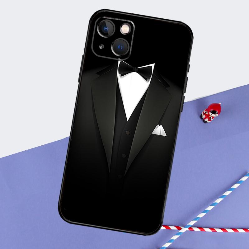 

Suit and Tie Phone Case For iPhone 16 Pro Max 12 13 Mini 11 14 15 Pro Max XR 15 16 Plus 16e Back Cover iPhone 13 Pro
