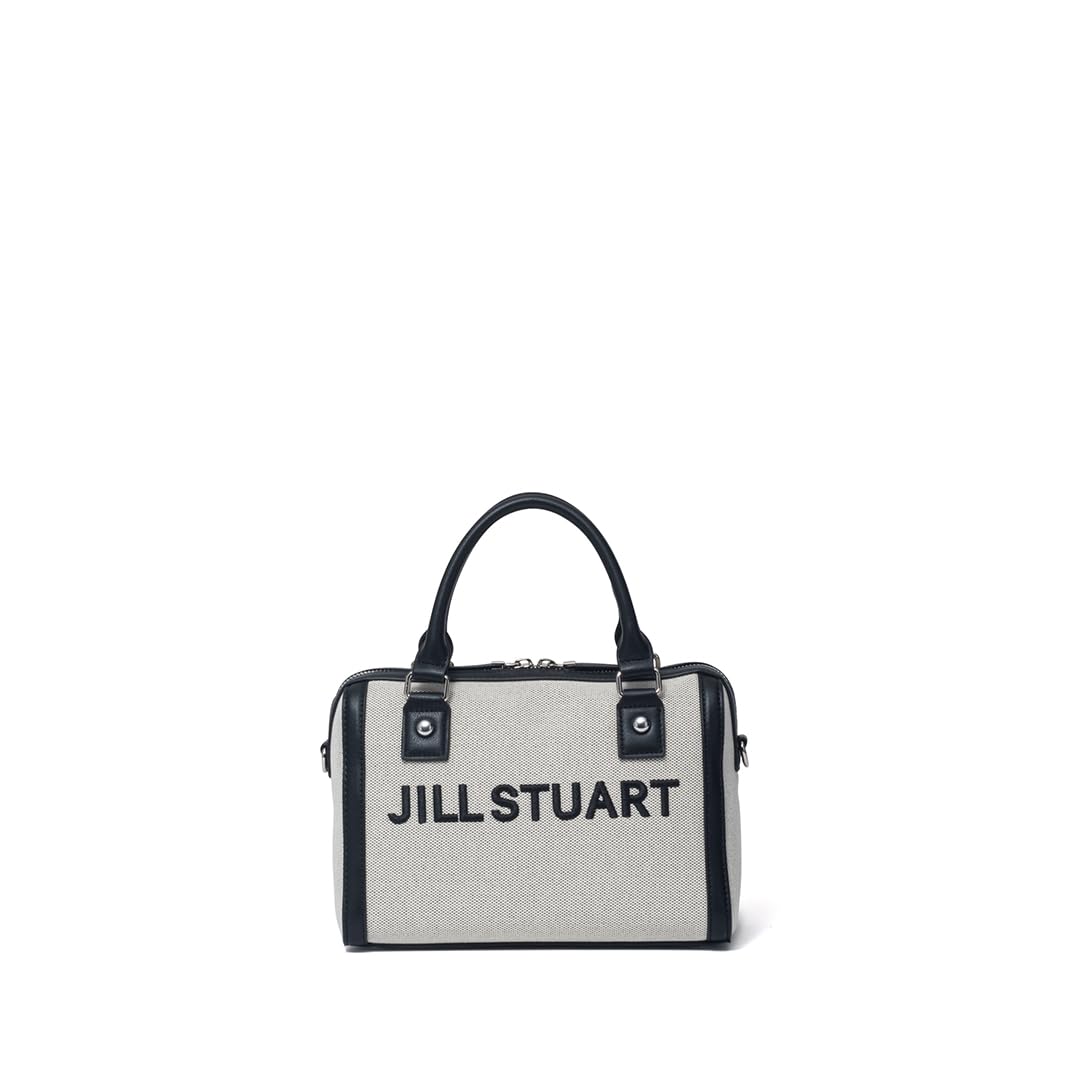

Jill Stuart Boston Bag with Brand Daily Logo, Casual, White/Black, JSLH5AB1, Women s