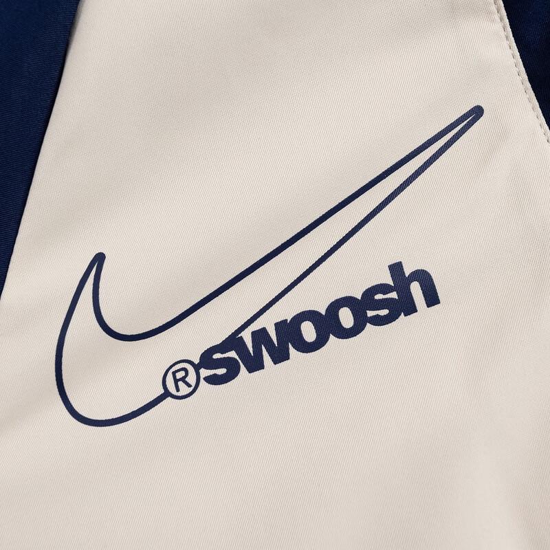 NIKE Kids' Unisex Mid-Length Color-Blocked Hooded Padded Jacket