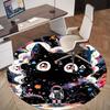 1pc cat galaxy Round Chair mat Area Rug - Non-Slip, Floor Mat for Office, Bedroom, and Indoor Decor -1002209