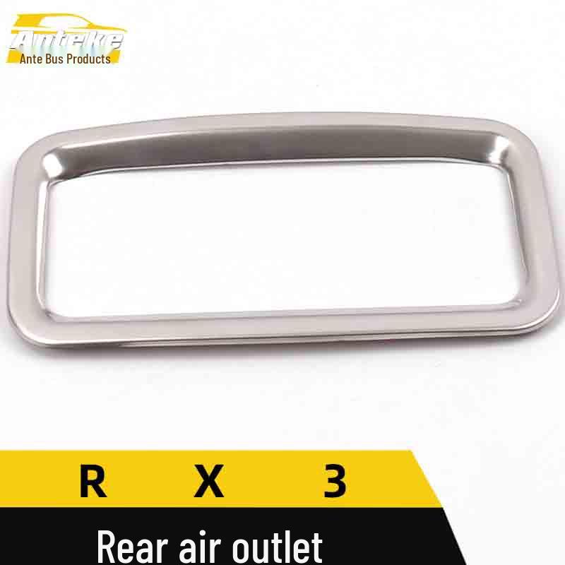 Roewe RX3 Rear Air Vent Trim Bright Ring - Third Row A/C Outlet Decorative Sticker Accessory