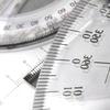 25cm Strumento di Misura Matematico in Plastica Squadretta Circolare Squadretta Matematica Squadretta Rotonda Righello