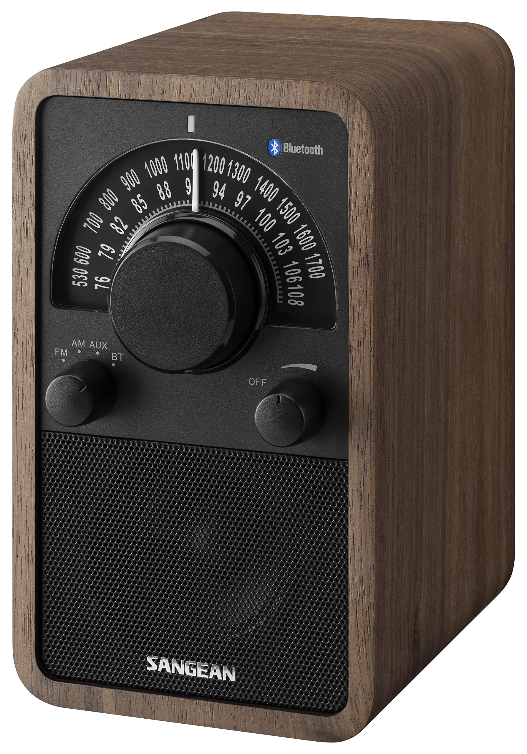 

Колонка Wood Cabinet apt X HD []Sangean WR-304 FM/AM Radio/Bluetooth (Горіх/Чорний)