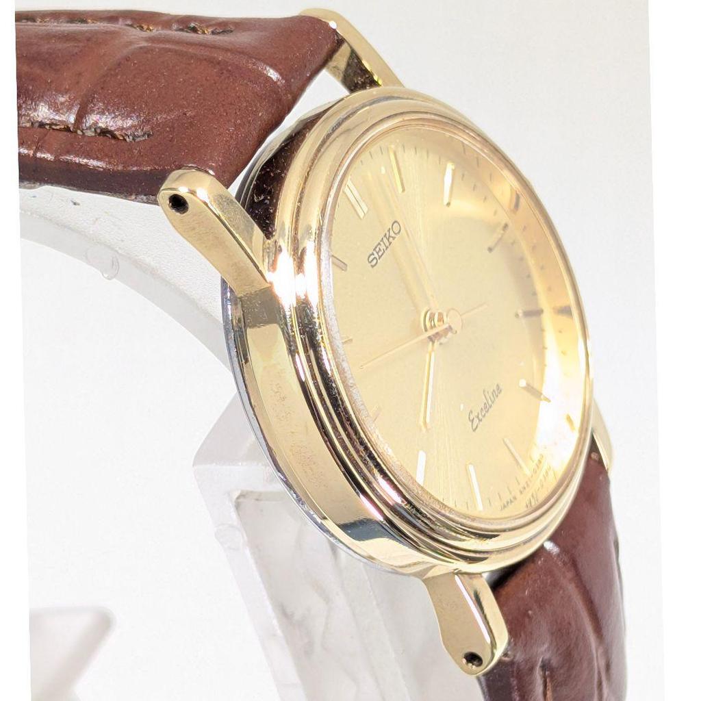 [USED] SEIKO EXCELINE Women's Watch E-06 (Battery Strap Replaced, Working)
