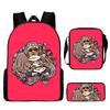Backpack Naruto Children Set With Pencil Case And Versatile For School Trips Day