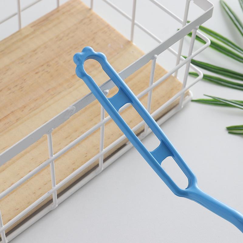 S-shaped Curved Toilet and Kitchen Brush with Soft Bristles for Hard-to-Reach Areas