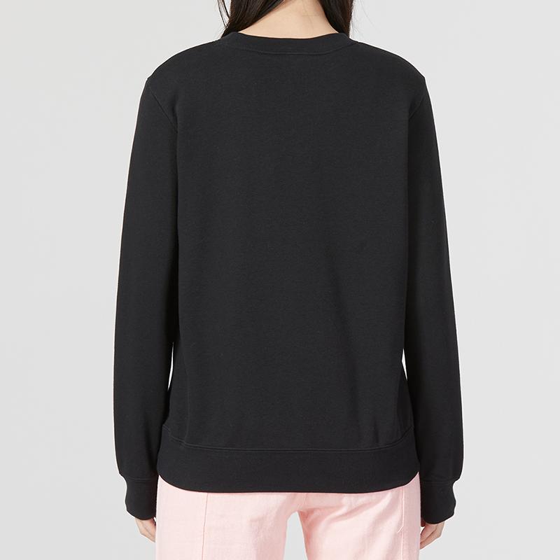 Nike Sport Casual Crew Neck Sweatshirt Women Tops Black DQ5833-010