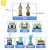 World-famous Refrigerator Magnet Building Blocks Stickers Toys Famous City History Children's Assembled Brick Halloween Easter