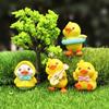 Little Yellow Duck Plush Toy Raincoat Doll - Cute Car Decor Ornament