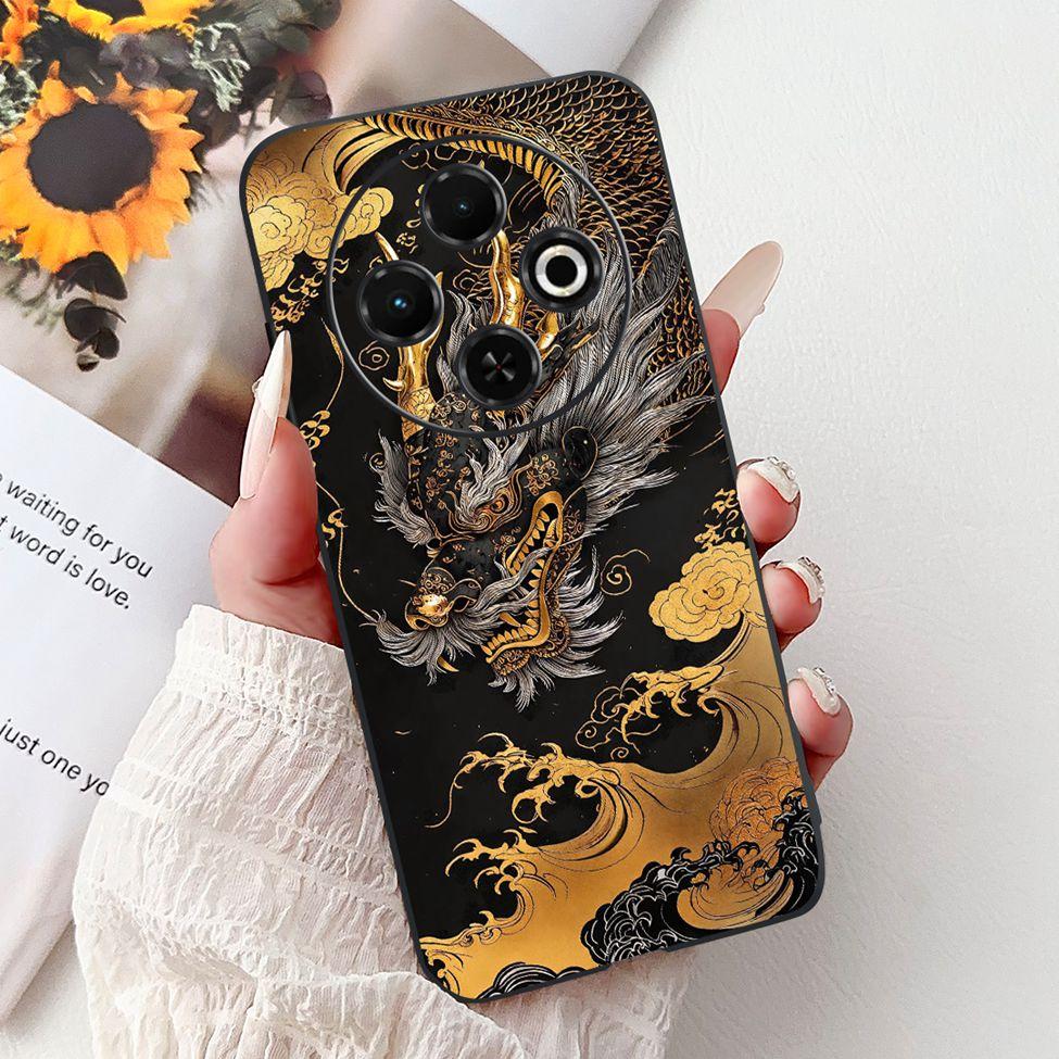 For Tecno Spark 30C 4G kl5 kl5n 5G KL8H Back Cover For Tecno Spark 30C Case Fashion Luxury Silicone Cute Cat Shockproof Painted