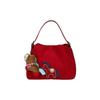 Small Spurs Embroidered Water Bucket Bag - Women's High-Style Commuting Shoulder-Back Sling Bag Handbag