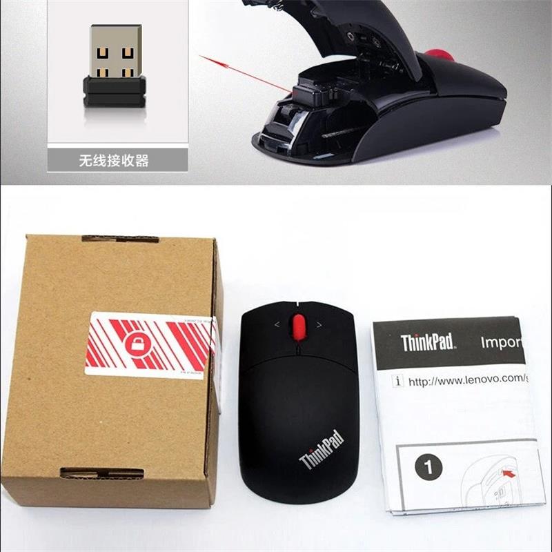 Kabellose Maus Lenovo ThinkPad Kabellose Lasermaus Büromaus Schwarz