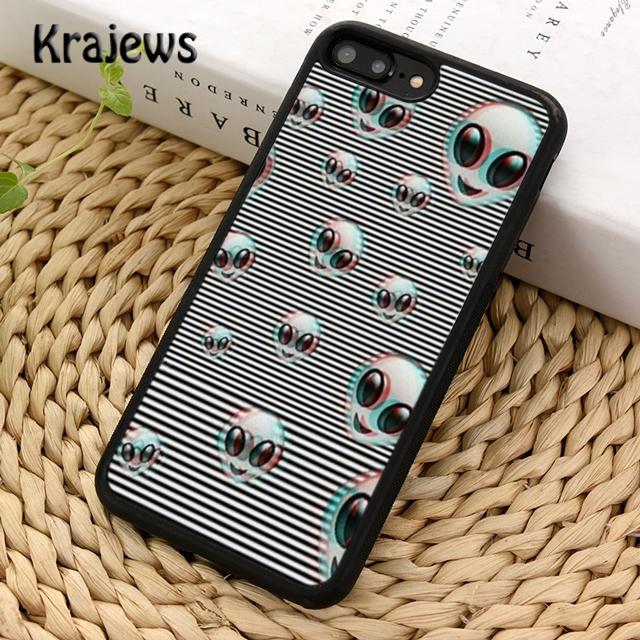 

Чехол для телефона Krajews Aesthetics Alien Space Vaporwave для iPhone 14 5 SE 6s 7 8 plus X XR XS 11 12 13 pro max Samsung S21 S22ultra iPhone 14