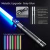 Upgraded Version Gravity Sensing Lightsaber 2 In 7-color Metal Laser Sword Rechargeable Toy Party Glow Swords Txqsaber
