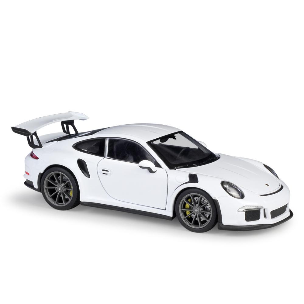 1/24 WELLY Porsche 911 GT3 RS sulamist sportauto mudel survevalu metallist mänguasja võidusõiduauto mudel High Simulation Collection, kingitus lastele